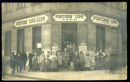 BUDAPEST 1930. Cca. Fortuna Cipő Üzem Fotós, Régi Képeslap  /  Fortuna Shoe Plant Photo  Vintage Pic. P.card - Hongrie