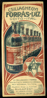 SZÁMOLÓ CÉDULA  Régi Reklám Grafika , Csillaghegyi Forrásvíz  /  BAR TAB Vintage Adv. Graphics,  Csillaghegy Spring Wate - Unclassified