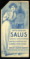 SZÁMOLÓ CÉDULA  Régi Reklám Grafika , Sepsi-Bodok ásványvíz  /  BAR TAB Vintage Adv. Graphics,   Mineral Water - Sin Clasificación