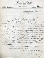 BUDAPEST 1920. Valéria Kávéház Fejléces Levél, Lévai Adolf Kávéház Tulajdonos Levele.  /  Café Valéria Letterhead Letter - Non Classés