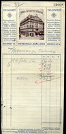 BUDAPEST 1915. Cca. . HOTEL Metropole Szálloda  , Fejléces,céges Levél  /  Letterhead Corp. Letter - Unclassified