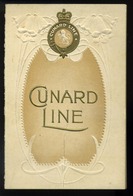 CUNARD RMS Mauretania óceánjáró Hajó Menükártya 1913.  /  MENU CARD RMS Mauretania Ocean Liner - Menus