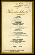 HAMBURG AMERIKA Line  Dampfers Oceana , Dekoratív Menükártya 1909.   /  MENU CARD Decorative - Menu