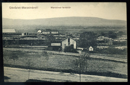 MARZSINA / Margina Faraktár, Vasút, Régi Képeslap  /  Margina Lumber Warehouse, Train,  Vintage Pic. P.card - Hungary