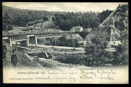 GYIMES 1907. Magyar-Román Határ, Régi Képeslap , Csendőr  /  Hun.-Romanian Bridge  Vintage Pic. P.card, Gendarme - Hongrie