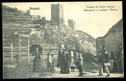 BRASSÓ Fekete és Fehér Torony Régi Képeslap  /  BRASOV Balck And White Tower  Vintage Pic. P.card - Hongrie