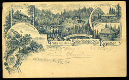 Siebenbürgischen Karpaten , 1897. Régi Képeslap , Vorlaufer!  /   Vintage Pic. P.card, Precursor - Rumania