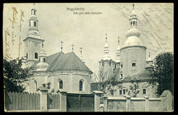 NAGYKÁROLY 1907. Két Görög Katolikus  Templom, Régi Képeslap  /  2 Greek Catholic Churches Vintage Pic. P.card - Hungary