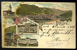 BRASSÓ 1901. Litho Képeslap  /  BRASOV Litho Vintage Pic. P.card - Ungheria