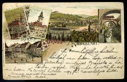 BRASSÓ 1899. Litho Képeslap  /  BRASOV Litho Vintage Pic. P.card - Ungheria