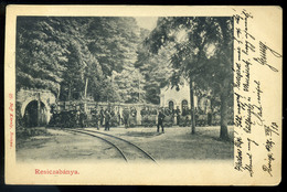 RESICZA 1902. Bánya Bejárat, Vasút, Régi Képeslap  / Mine Entrance, Railway Vintage Pic. P.card - Hungary