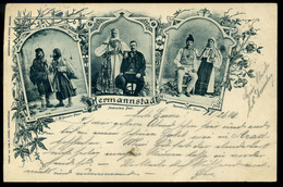 NAGYSZEBEN 1899. Népviselet, Régi Képeslap , Mozgóposta  / Traditional Costume Vintage Pic. P.card TPO - Roumanie