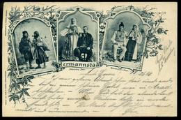 NAGYSZEBEN 1899. Népviselet, Régi Képeslap , Mozgóposta  / Traditional Costume Vintage Pic. P.card TPO - Romania