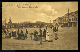 GYERGYÓSZENTMIKLÓS 1912. Főtér, Piac Régi Képeslap  /  Main Sq., Market Vintage Pic. P.card - Romania