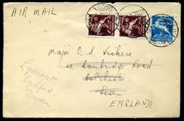 GÖDÖLLŐ 1933. Levél Cserkész Bélyegekkel Angliába Küldve  /  Letter Boy Scout To England - Storia Postale
