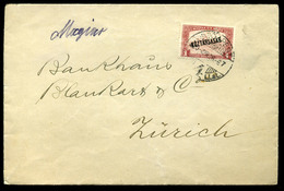 BUDAPEST 1920. Levél Céglyukasztásos Bélyeggel Svájcba  /  Letter Corp. Punched Stamps To Switzerland - Covers & Documents