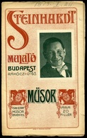 BUDAPEST Steinhardt Mulató , Dekoratív Programfüzet, Reklámokkal 1913.  /  Decorative Program Brochure, Adv. - Non Classificati