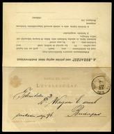 BUDAPEST 1888. Válaszos Díjjegyes Levlap, Budapest Kiadóvállalat Céges Felülnyomással  /  Reply Stationery P.card Budape - Used Stamps