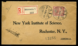 BÉKÉSCSABA 1911. Ajánlott Levél Rochester - Be Küldve  /  Reg. Letter To Rochester - Used Stamps