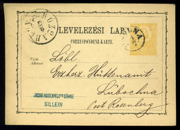 TOLNA 1872.  Díjjegyes Levlap , Szép Bélyegzéssel , Jacob Rosenfeld  /  Stationery P.card, Nice Pmk - Usati