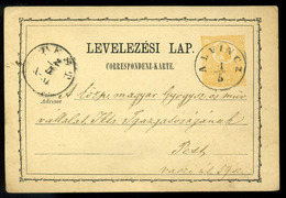 ALVINC 1872.  Díjjegyes Levlap , Szép Bélyegzéssel  /   Stationery P.card, Nice Pmk - Used Stamps