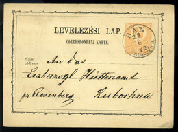 BÁN 1872. Díjjegyes Levlap Szép Bélyegzéssel   /   Stationery P.card, Nice Pmk - Usati