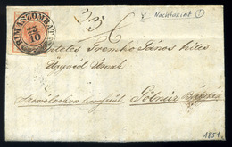 RIMASZOMBAT 1851. 3Kr Levélen, Tartalommal 6Kr Portózással Gölnicbányára Küldve. Ritka Felvidéki Portós érdekesség Az OP - Used Stamps
