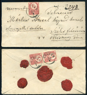 CZECZE  Szép Ajánlott Levél 3*5Kr  "okmányokkal Terhelve" Székesfehérvárra  /  Nice Reg. Letter 3*5 Kr To Székesfehérvár - Oblitérés