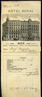 AUSZTRIA Bécs 1899. Hotel Royal, Dekoratív Fejléces Számla  /   Decorative Letterhead Bill, Vienna - Autriche