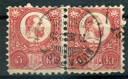 BUDAPEST 5Kr Pár Szép Bélyegzés  /  Pair 5 Kr Nice Pmk - Usati