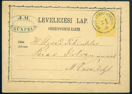 DICSŐSZENTMÁRTON 1872. Szép Díjjegyes Levlap , Céges Bélyegzéssel Marosvásárhelyre Küldve  /  Nice Stationery P.card Cor - Used Stamps