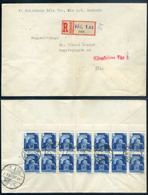 VÁC 1945.07.28. Ajánlott Inflációs Levél , Ritka Bérmentesítéssel és Még Ritkább Cenzúra Bélyegzéssel  /  Reg. Infl. Let - Covers & Documents