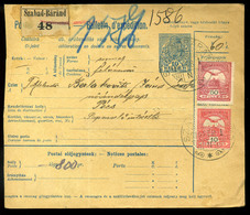 SZABADBÁRÁND / Großwarasdorf 1910. Csomagszállító Pécsre Küldve  /   Parcel P.card To Pécs - Used Stamps