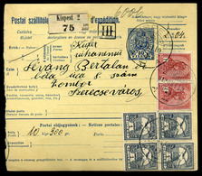 KISPEST 1912. Csomagszállító Zomborba Küldve  /   Parcel P.card To Zombor - Used Stamps