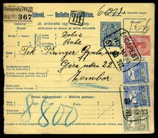 BUDAPEST 1912. Csomagszállító Szép Gyűjtő Bélyegzéssel Zomborba Küldve  /   Parcel P.card Nice Collector Pmk To Zombor - Used Stamps