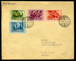 BUDAPEST 1941. Repülőalap II. Első Napi Levélen Svédországba Küldve  /  Airshow First Day Letter To Sweden - Covers & Documents