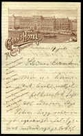 SVÉDORSZÁD Stockholm Grand Hotel  , Dekoratív Fejléces , Levél  /  Decorative Letterhead Letter - Autres & Non Classés