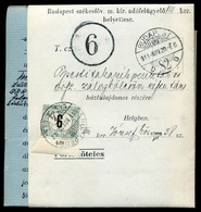 BUDAPEST 1911. Érdekes, Helyi Portós Küldemény  /  Intr. Local Unpaid Package - Usati