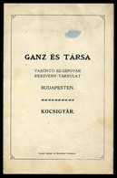 BUDAPEST 1907. Ganz és Társa Kocsigyár, Leporellós ,helyrajzos Ismertető  /  Ganz And Partner Car Factory - Non Classés