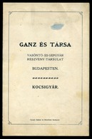BUDAPEST 1907. Ganz és Társa Kocsigyár, Leporellós ,helyrajzos Ismertető  /  Ganz And Partner Car Factory - Non Classificati
