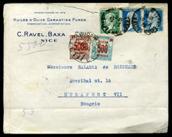 1925. Levél Franciaországból 5500K Portózással  /  Letter From France 5500 K Postage Due - Covers & Documents