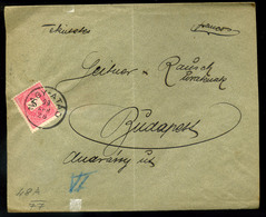 NAGYATÁD 1899. Simongáti Uradalom Krajcáros Levél Budapestre  /  Simongát Estate Kr Letter To Budapest - Used Stamps