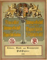 NEZSIDER 1913. Nezsider Papírgyár árumintakönyv, Dekoratív Litografált Borítóval, árjegyzékkel  /  Paper Factory Sample - Pubblicitari