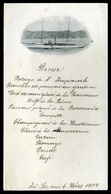 MENÜKÁRTYA  1914  Osztrák-Magyar Hajó , Dekoratív, Ritka Darab!  /  MENU CARD Austro-Hungarian Ship Decorative, Rare - Menus