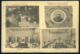 DEBRECEN 1914. Márkus Jenő Éterme, Régi Képeslap  /  Jenő Márkus Restaurant   Vintage Pic. P.card - Hungary