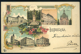 DEBRECEN 1898. Litho Képeslap  /  Litho   Vintage Pic. P.card - Hongarije