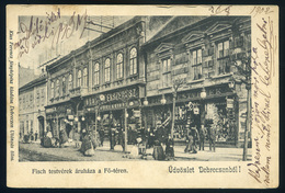 DEBRECEN 1902. Fisch Testvérek Áruháza, Régi Képeslap  /  Fisch Brothers Store   Vintage Pic. P.card - Hungary