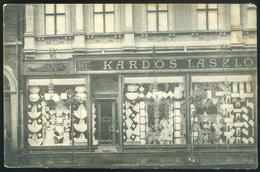 DEBRECEN 1912. Kardos László Kelengye üzlete, Régi Képeslap  /  László Kardos Cloth Store   Vintage Pic. P.card - Hungary