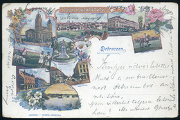 DEBRECEN 1901. Litho Régi Képeslap , Csokonai Nyomda  /  Litho   Vintage Pic. P.card , Csokonai Printing House - Hongarije