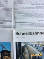 Dépliant : Schnellbahnnetz - Réseau Ferroviaire à Grande Vitesse (avec Plan : Berliner Nahverkehrsnetz Schnellbahnnetz - - Europe